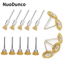 15Pcs Mini Draht Pinsel Draht Räder Bürsten Bohrer Dreh Werkzeuge Polieren Dreh Werkzeuge Metall Rost Entfernung Pinsel Zubehör