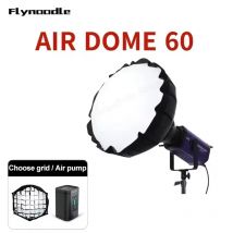 Flynoodle Air Dome 60 aufblasbare Softbox, weiche Lichtbox für 18–20 cm große Standardabdeckung, Bowens-Halterungen, COB-Videolichtblitz, 56 x 34 cm