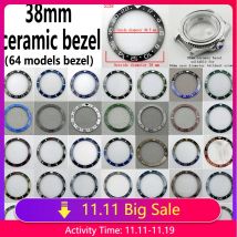 Miuksi 38mm Ceramic Watch Bezel Insert Fit 40mm Watch Case
