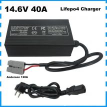 12V 40A Lifepo4 Fast Charger 4S 14.6V Lithium Iron Phosphate Solar System RV 200AH 300AH Battery Pack Charger 220V SB50