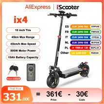 Hulajnoga elektryczna iScooter iX4 800W 15Ah potężny skuter elektryczny antypoślizgowy opona drogowa 45km zasięg 45km prędkość