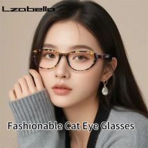 Lzabella 2025 Neue Cat-Eye-Rahmen TR90 Modische koreanische Rahmenbrille, bequeme Damen-Brille 8691