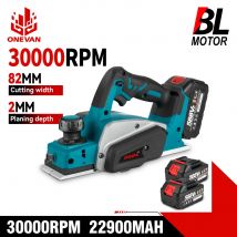 ONEVAN 30000RPM Cordless Pialla Elettrica Brushless Router Elettrico Trimmer Lavorazione Del Legno Strumento di Potere Per Makita 18V Batteria Spille