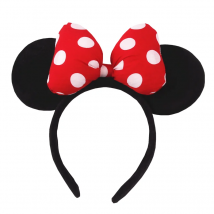Diadema con Orejas de Ratón y Lazo Clásico de Gran Tamaño para Mujer, Ideal para Fiestas, Festivales, Parques y Accesorios DIY para el Cabello