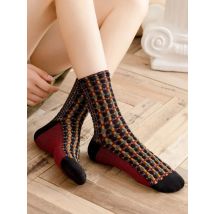 Autumn Winter Fashion Woman Socks British Style Harajuku Retro Cotton Socks Women Japanese Korean Ethnic Style Kawaii Cute Socks