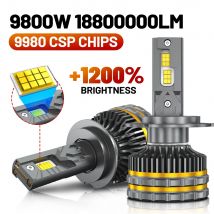 H4 H7 LED Headlight Bulbs Canbus H1 H3 H11 9005 9006 9012 HB3 HB4 HIR2 9007 H13 9800W 18800000LM Car Headlamp Turbo Light 12V