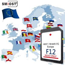 Aggiornamento 2024 HM5T-19H449-FG La più recente scheda SD di navigazione F12 Sync2 Mappa Sat Nav UK Europa per Ford Edge/S-Max/Focus