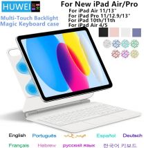 Tastiera Magic con TouchPad per iPad Air 11 13 M4 2026 M3 M2, iPad 10 10a generazione, Air 4 5 6, iPad Pro 11 12.9 13'' M5 M4, Smart Cover Retroilluminata