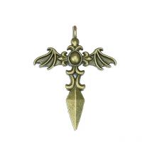 8Pcs/Lot Bats Wings Cross Charms Sword Alloy Pendants For Diy Jewelry Earrings Necklaces Making Craft Accessories Wholesale