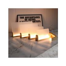 U-shaped Frame Light Base Wooden LED Display Base Pedestal Night LED Light Lamp Base for Acrylic Crystal Glass