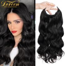 Doreen Körper wellig Hola Haars pange in einem Stück Maschine Remy Echthaar verlängerungen mit verstellbaren Fisch draht Clips in 120g 150g