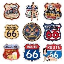 Round US Route 66 Sign Sticker Vinyl Decal 8 States Historic Route 66 Motorcycle Sticker America The Historic Route 66 Stickers