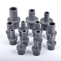 OD 20/25/32-5/8/10/12/14/16/18/20/25mm Szare złącze pagody z PVC Nawadnianie ogrodu Rura wodna Miękki wąż Akcesoria do złączy