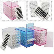 Multifunktion ale falsche Wimpern Aufbewahrung sbox Organizer 5 Schichten Acryl Paletten halter Pfropfen Wimpern verlängerung Frauen Make-up-Tools