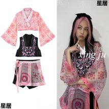 Kpop Koreanische Sänger Jazz Dance Frauen Rosa Konzert Outfit Jazz Dancewear Festival Bühne Kostüm Nachtclub Hot Girl Rave Kleidung