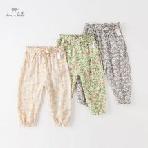 Db2233960 Dave Bella Sommer 18m-9y Kinder Grils Mode Schmetterling Druck Blumen druck Kinder Boutique lässig in voller Länge Hosen