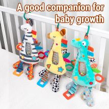 Neue Baby Hängen Spielzeug Rasseln Giraffe Tier Kinderwagen Spielzeug Baby Auto Sitz Kinderwagen Spielzeug Neugeborenen Pädagogisches Beißring Rasseln Spielzeug