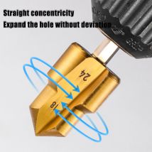 Ersetzen Sie schnell Metall bohrer mit Sechs kant schaft, metall beschichtetem Titan ppr und Loch bohrern mit mehreren Größen
