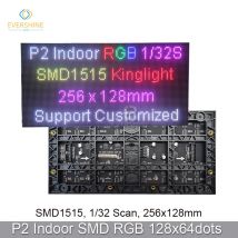 High Resolution P2 256*128mm SMD1515 128x64 Pixel RGB Full Color Indoor LED Panel Matrix LED Advertising TV Display Screen