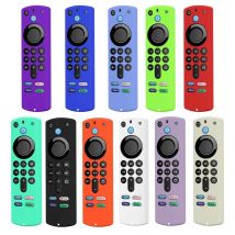 Silikon-Fernbedienungshülle für Fire Stick 4K MAX/3. Generation Fire TV-Fernbedienungshülle, leuchtet im Dunkeln, staubdichte Anti-Drop-Hülle