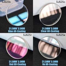 31.5mm*3.5mm Flat Small Chamfer Sapphire Glass Watch Glass Blue/Red/Clear/No AR Coating Fit SKX007 SRPD Parts Replacement