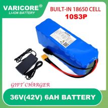 Varicore 36v 6ah Batterien in 20a bms 10 s3p Lithium-Akku mit 42v 2a Ladegerät gebaut