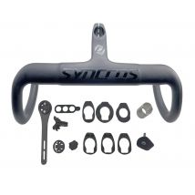 SYNCROS-Mango doblado integrado para cableado interior, piezas de bicicleta, fibra de carbono completa, OD2 plano y rompevientos, 28,6/31,8mm