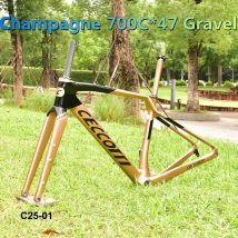 Cuadro de carbono para bicicleta de grava con Cable interno completamente oculto, freno de disco de carreras de ciclocross