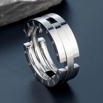 Einzigartige Verformung küssender Fischring für Männer Edelstahl für immer Ringe verblassen nie männliche Party Hochzeit Halskette Schmuck Geschenke