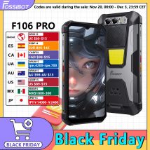 FOSSiBOT F106 PRO MTK G85, Android 14,15 GB(8+7 GB esteso) Smartphone robusto da 256 GB ROM, batteria da 12000 mAh Fotocamera da 48 MP, NFC