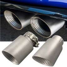 1 Stücke Matte Edelstahl Auto Schalldämpfer Spitze Auspuff Spitze System Rohr Universal Auspuff Spitze Für GTI MK7 Golf 7 Düse