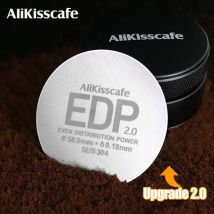 Alikisscafe Ekspresowy Filtr do Kawy Espresso Puck Screen 51mm 53.5mm 58.5mm 57mm Do Portafiltrów Delonghi Breville Narzędzia Baristy Akcesoria do Kawy
