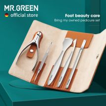 MR.GREEN Pediküre-Messer-Set, professionelle Fußpflege-Werkzeuge für eingewachsene Zehennägel, Nagelzange aus Edelstahl, Clipper-Entferner-Set