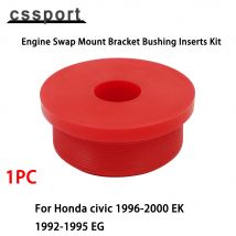 1PC Red Engine Swap Mount Bracket Bushing Inserts Kit Polyurethan für Honda Civic 1996-2000 EK und 1992-1995 EG EM-1006