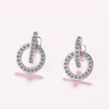Neue Moissanit-Ohrringe aus 925er-Sterlingsilber für Damen, exquisite Freundin, Hochzeit, Verlobung, Schmuck, modisches Party-Geschenk