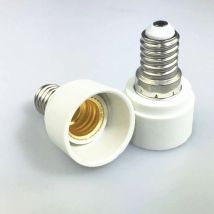 2 pezzi da E14 a E14 adattatore Base lampadina a LED presa lampadario europeo portalampada prolunga portalampada candela