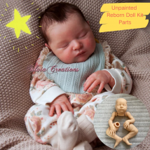 Nowy 20,5 cala niepomalowany zestaw lalek Reborn Laura z tkaniną ciało niedokończone winylowe puste zestawy Reborn Baby części
