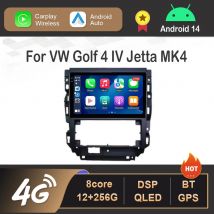 Für Volkswagen VW Golf 4 IV Jetta MK4 Auto Radio Multimedia Player Android 14 BT 4G DSP Stereo WiFi HD Touchscreen Auto Werkzeuge