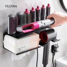 Halter für Dyson Airwrap 2-in-1 Wandhalterung Styler Supersonic Haartrockner Aufbewahrungsregal Passend für Lockenstab Zauberstab Fässer Bürsten