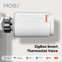 MOES Tuya Smart ZigBee Thermostatventil TRV Programmierbare App Ferntemperaturregler Unterstützung Alexa Google Home