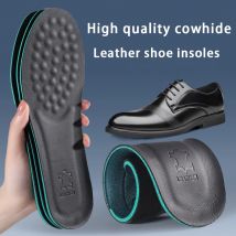 1 Paar/2 Paar Sport-Einlegesohlen aus Leder. Atmungsaktive Massage-Einlegesohle für Herren. Stoßdämpfende Schuhsohle. Weiche und bequeme Schuhpolster