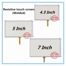 QVK 4,3/5/7 Zoll Universal Widerstand Digitizer Touch Screen Panel Glas Für MP3 Ersatzteile 103*64/118*72mm