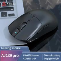 Ratón para juegos Ajazz AJ139PRO inalámbrico 2,4 GHz + Sensor PAW3395 con cable ligero modo Dual