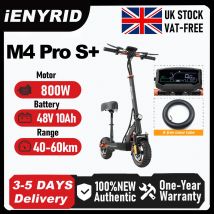 IENYRID M4 Pro S+ Foldable Electric Scooter with LCD Display 800W 48V 12.5AH 10" Tire Adult Escooter 45km/h Max Speed Disc Brake