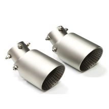 1 PCS Universal Adjustable Car Exhaust Tip Stainless Steel Curved Muffler Tailpipe 89mm 101mm 114mm Nozzle Styling End Pipe