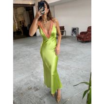 Tsiisd Kontrast Spitze V-ausschnitt Leibchen Langes Kleid frauen Ärmellose Schlanke Sommer Strand Stil Party Kleid Weibliche Neckholder Kleid 2026