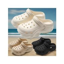 Women DIY Silver Butterfly-Knot Fashion Bow Decor Clogs Summer Sping Autumn Beach Sandals Cave Hole Garden Shoes Students Girls