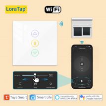 LoraTap-Interruptor de persiana enrollable WiFi 4. ° para persiana eléctrica, Control remoto por aplicación Smart Life de Google Home y Alexa