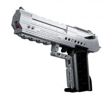ToylinX Set di blocchi di costruzione per pistola da 375 pezzi, giocattolo da costruzione militare shootable con pistola come regalo di Halloween per bambini e adulti.