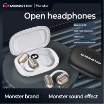 Monster AC100 Open Ear Drahtlose Bluetooth Kopfhörer HIFI Sound Qualität HD Anruf Musik Kopfhörer Wasserdichte Sport Touch Ohrhörer